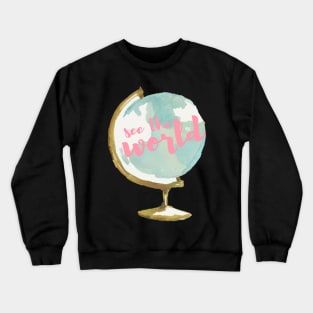 See the World Watercolor Globe Crewneck Sweatshirt